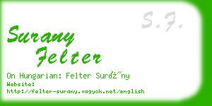 surany felter business card